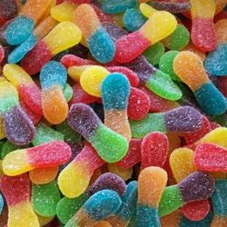 Langues multicolores sucrées 100g